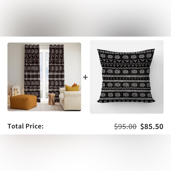 Home- Window Panels. African Print. Includes 2 panels - Picture 3 of 4